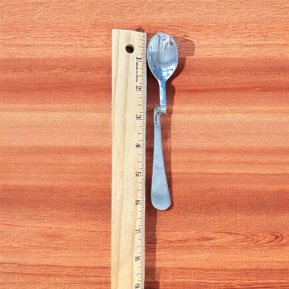 WINCO 18-8 stainless 6.25”HANGING CUP SPOON s-shape Coffee Tea teaspoon Set of 5 - Picture 5 of 6